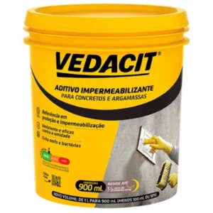Aditivo Impermeabilizante para Concreto e Argamassa Vedacit 900 Ml - Imagem 1