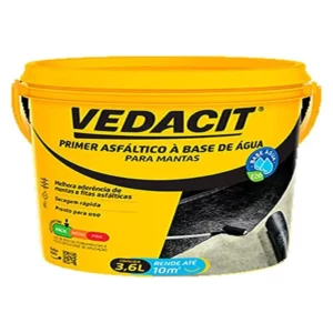 Primer para Manta Asfáltica Base de água, Preto, 3.6 L, Vedacit - Imagem 1