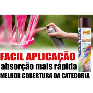 Tinta Spray Marrom Mundial Prime 400ml Uso Geral - Imagem 3