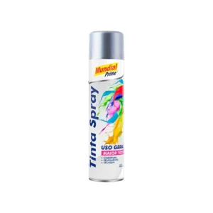 Tinta Spray Uso Geral Cinza Medio 400ml Mundial Prime