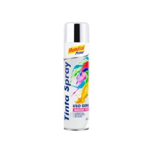 Spray de Tinta Cromada Mundial Prime Uso Geral 400ml