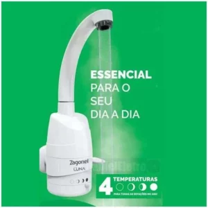 Torneira Elétrica Parede Luna 5500w X 127v Zagonel - Imagem 3