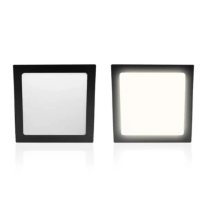 Painel Led 18w Lux Quadrado Embutir Preto 6500k - Imagem 4