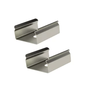 Acessórios Perfil Vertex 24 Tampa / Presilha Sob 9x24mm Preto Fosco - Imagem 2