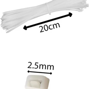 Abracadeira Nylon Branca 8,7x900 Plus Lotus - Imagem 3