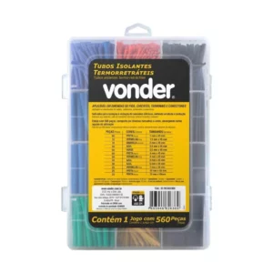 Jogo Tubos Isolantes Termorretráteis com 560 Peças Vonder - Imagem 3