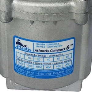Bomba Submersa Compact 6" 127v Atlantis - Imagem 5