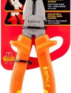 Alicate Universal 8" Isolada Cabo Emborrachado Mayle - Imagem 3