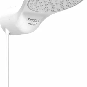 Ducha Moment Eletronica 5500w 127v Branco Zagonel - Imagem 3
