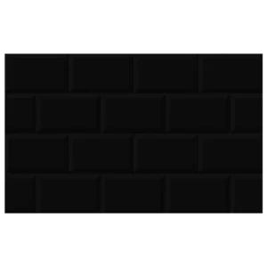 Revestimento Brilhante Bold Azulejo Hd Preto 34x60cm