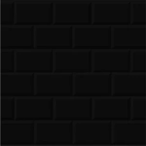 Revestimento Brilhante Bold Azulejo Hd Preto 34x60cm - Imagem 3