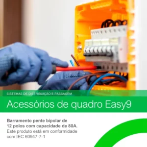 Barramento Fase Bif 80a 12polos Easy9 Schneider - Imagem 5