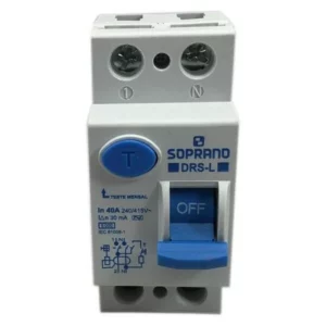 Interruptor Diferencial Residual Drs2 L-040a - 40 a - Soprano