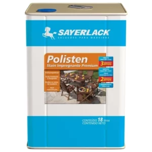 Verniz Stain Impregnante Premium Acetinado Polisten Transparente 18 Litros
