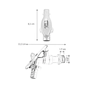 Torneira Esfera Jardim Tanque com Bico Modelo Cadeado - Imagem 6