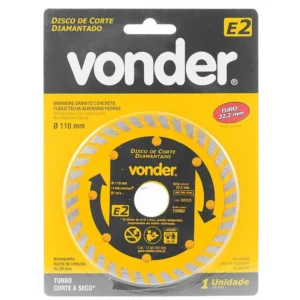 Disco Diamantado 110mm E2 Furo 22 - Vonder - Imagem 2