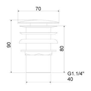 Valvula de Fechamento de Pressao 1610 1.1/4 Meber, Meber, 26071.2 - Imagem 2