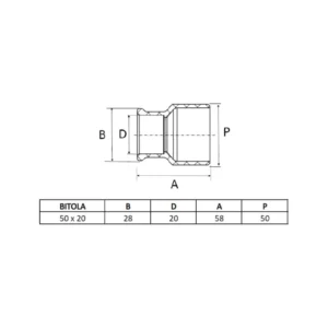 Bucha Soldável Longa 50x20'' - Amanco - Imagem 2