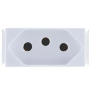 Módulo Tomada 2p+t Branco250v/ 20a - Tramontina - Imagem 1