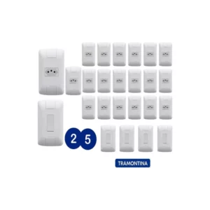 Conjunto Montado Aria 4x2 1 Tomada Nbr 14136 10a 250v Tramontina - Imagem 4