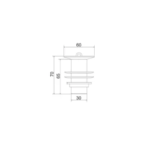 Valvula de Lavatorio Sem Ladrao 1601 C 7/8 Pet - Imagem 2