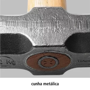 Marreta Oitavada com Cabo de Madeira Master 1,5kg - Imagem 3