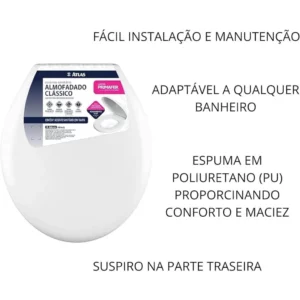 Primafer Pr1063, Assento Sanitário Almofada de Plástico - Imagem 3