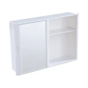 Armario Banheiro Astra 28.4 X 40.8 X 9.5 Branco C/porta de Correr A21 - Imagem 3