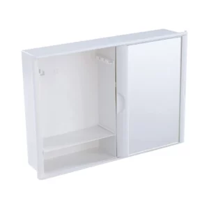 Armario Banheiro Astra 28.4 X 40.8 X 9.5 Branco C/porta de Correr A21 - Imagem 4