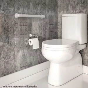 Barra de Apoio Plástica Branca 40cm - Imagem 3