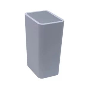 Lixeira com Tampa Click Astra Ltc1 Cz2-br 8 Litros Cinza/branca