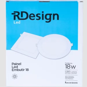 Rdesing Painel Led Red Emb 6000k 18w 22.5cm