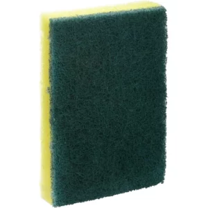 Esponjas Abrasivas Multiuso, Pacote com 3 Unidades, Cores Verde e Amarelo, Atlas. - Imagem 3