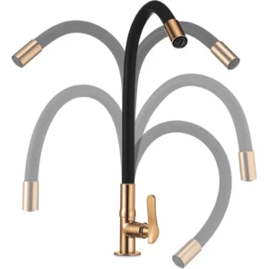 Torneira de Cozinha Mesa Bica Flexível 1177 Rg27 Lorenflex Rose Gold Lorenzetti - Imagem 8