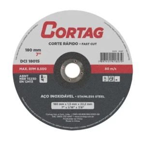 Disco de Corte Inox 180x1,6x22,2mm