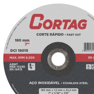 Disco de Corte Inox 180x1,6x22,2mm - Imagem 3