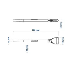 Cabo para Pá em Madeira com Empunhadura Plástica Ergonômica 71cm - Tramontina - Imagem 4