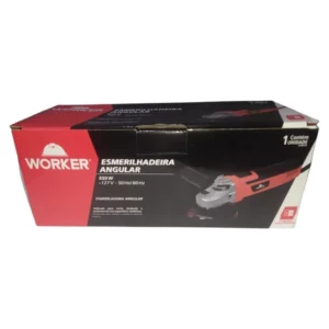 Esmerilhadeira Angular 4.1/2" 650w Worker e 6 Discos Corte (220) - Imagem 8