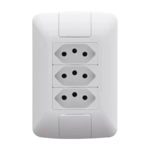 57241/076 Cj 3 Tomadas 2p + T Aria B