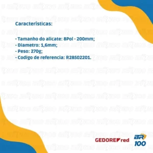 Alicate Tipo Telefone 200 Mm (8") - Imagem 6