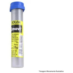 Solda 25g Tubo Amarela/azul - Emavi