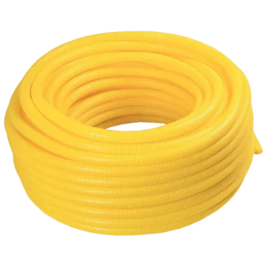 Eletroduto Corrugado  pvc Amarelo Antichama 25mm em Rolo com 50m - Fortlev