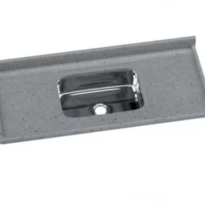 Pia Roralit Cinza com Cuba Inox 120 X 55cm - Imagem 1