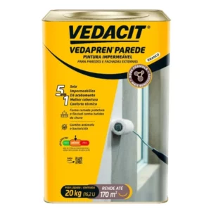 Pintura Impermeável Vedapren Parede 20kg Branco - Imagem 1
