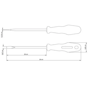 Chave de Fenda Ponta Chata 1/4x8'' Amarela - Imagem 6
