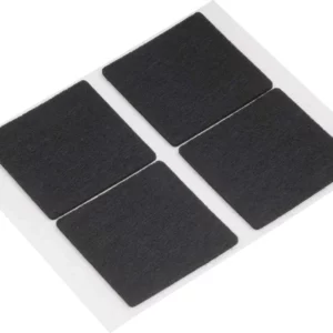 Feltro Autoadesivo Preto, Quadrado, 50 Mm, Vonder Vdo2185