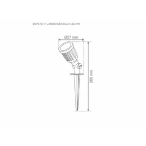 Espeto para Jardim Destaco Led 5w 3000k - Imagem 7
