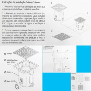 Caixa Coletora de água Pluvial 41,2 Litros Grande Premium Preta - Imagem 5