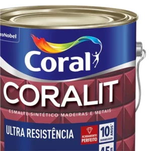 Esmalte Sintético Coralit Ultra Resistência Fosco 225ml Preto - Imagem 3