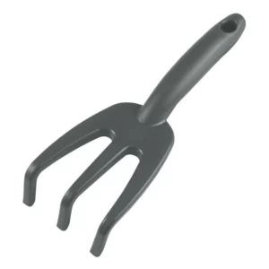 Ancinho com 3 Dentes para Jardinagem em Plástico Grafite - Tramontina - Imagem 1